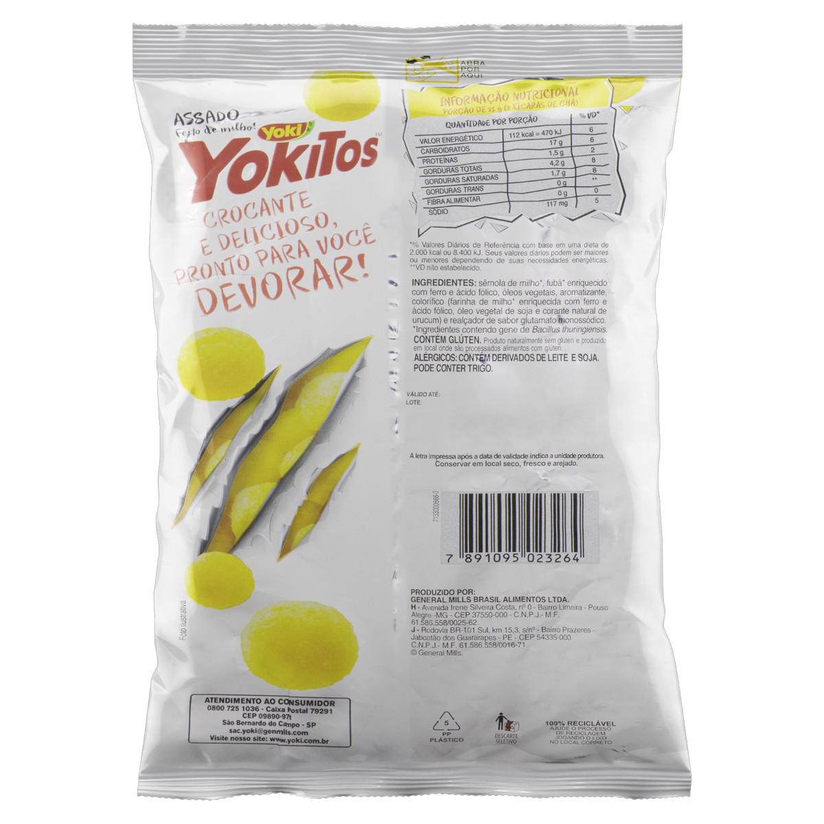 Bolinhos de Milho Sabor Queijo Yoki Yokitos 45g
